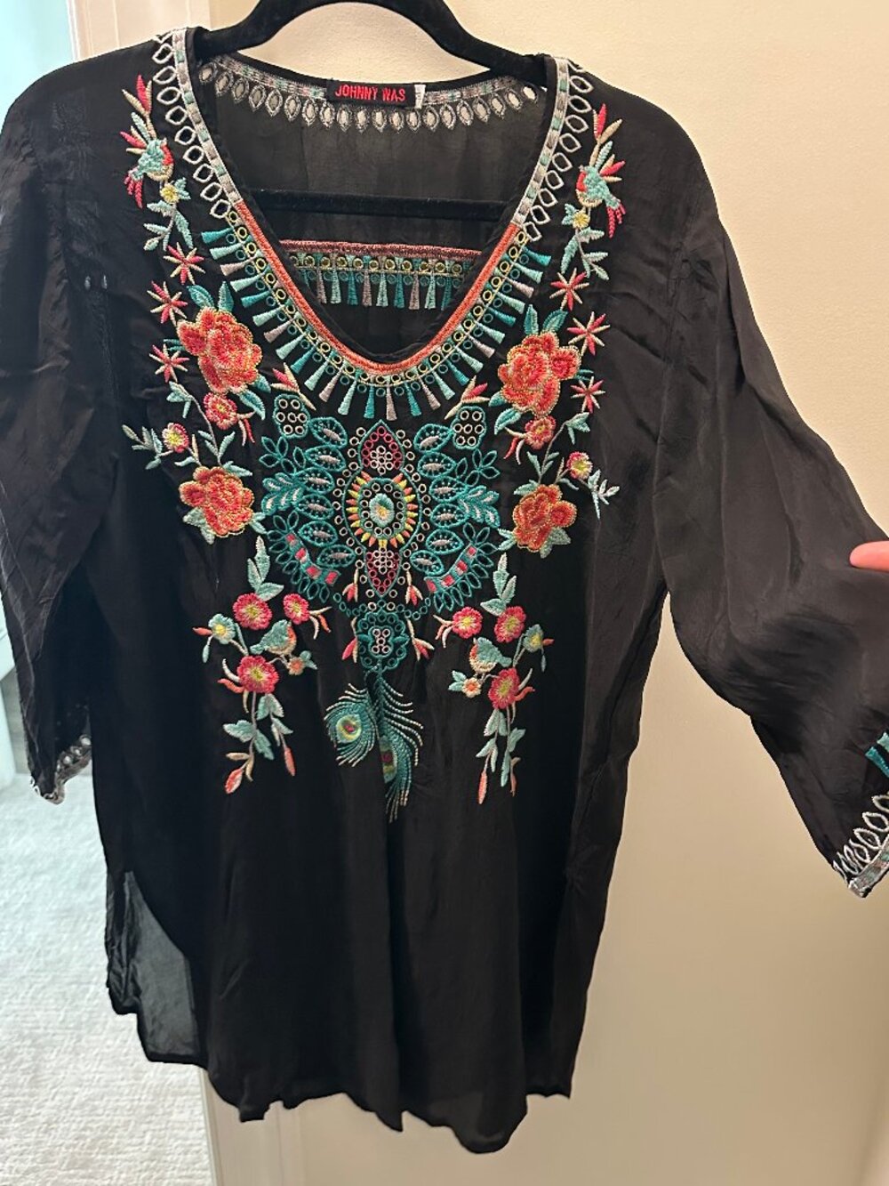 Johnny Was Peacock Tunic